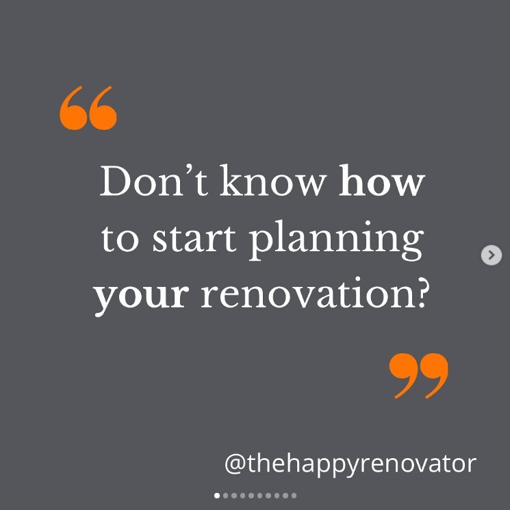 Planning your renovation